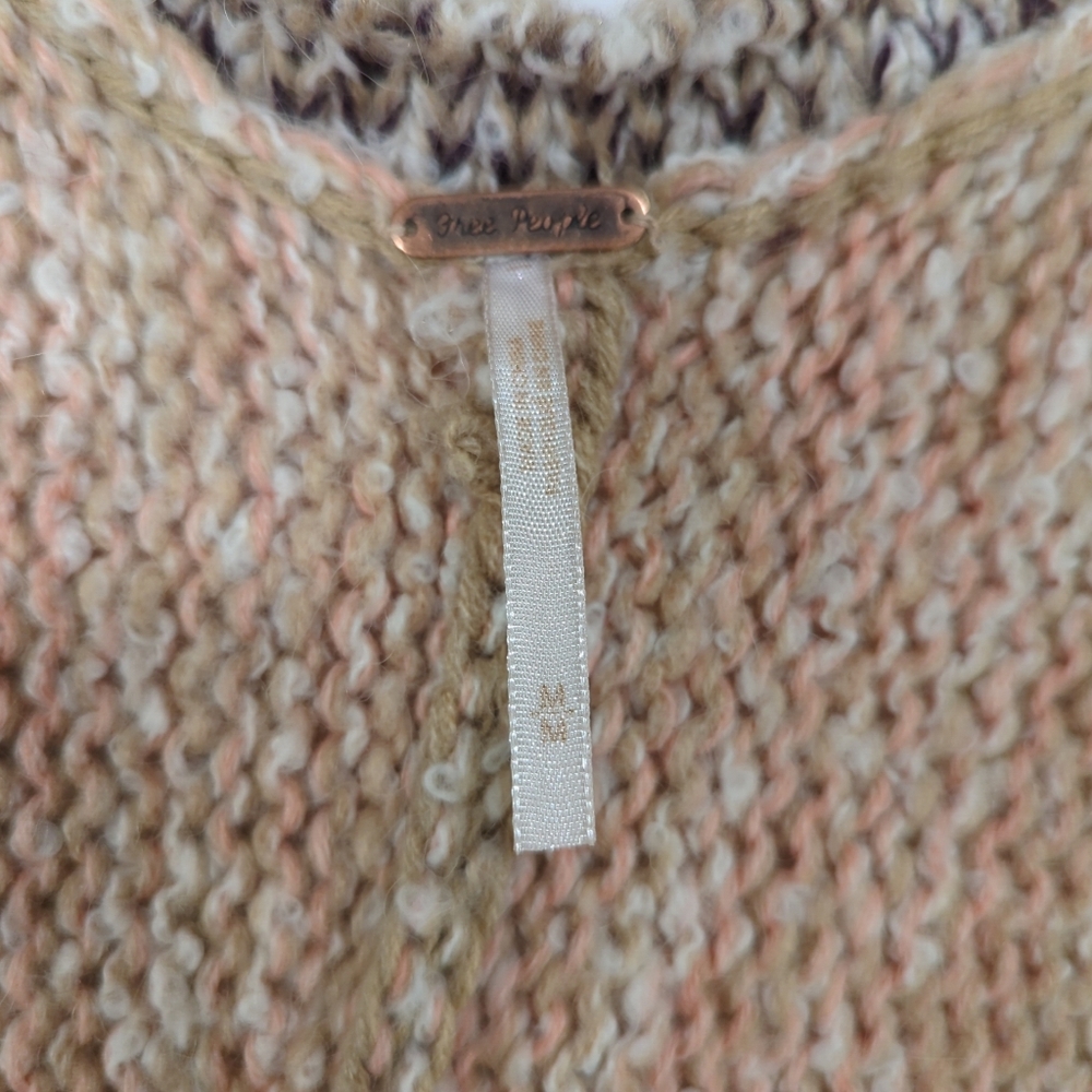 Free People Open Cardigan Sweater - Women's Size Medium Bell Sleeve - Picture 2 of 14